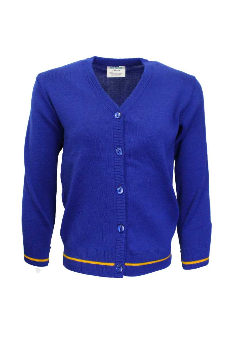 Ficino School Cardigan Royal/Gold